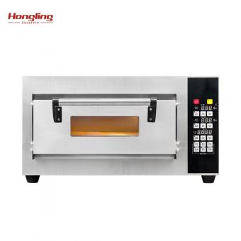 Horno de pizza de una sola plataforma, horno de pizza pequeño, equipo de panadería para pizza