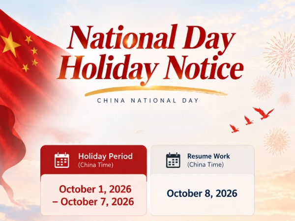 China National Day Holiday Notice 2026